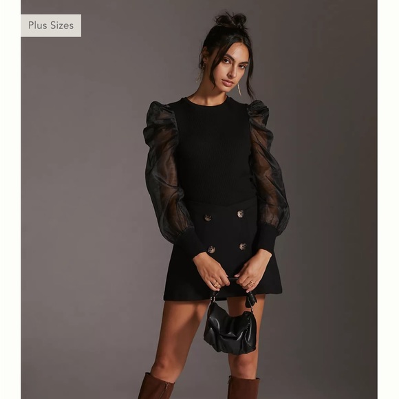 ✨SOLD✨Anthropologie Dolan Puff Sleeve Top - Picture 9 of 9